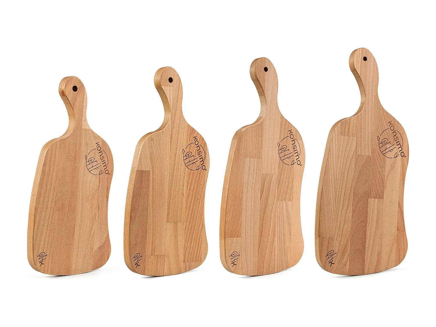 Schneidebrett-Set (4tlg.) - Buche geölt - LIVO