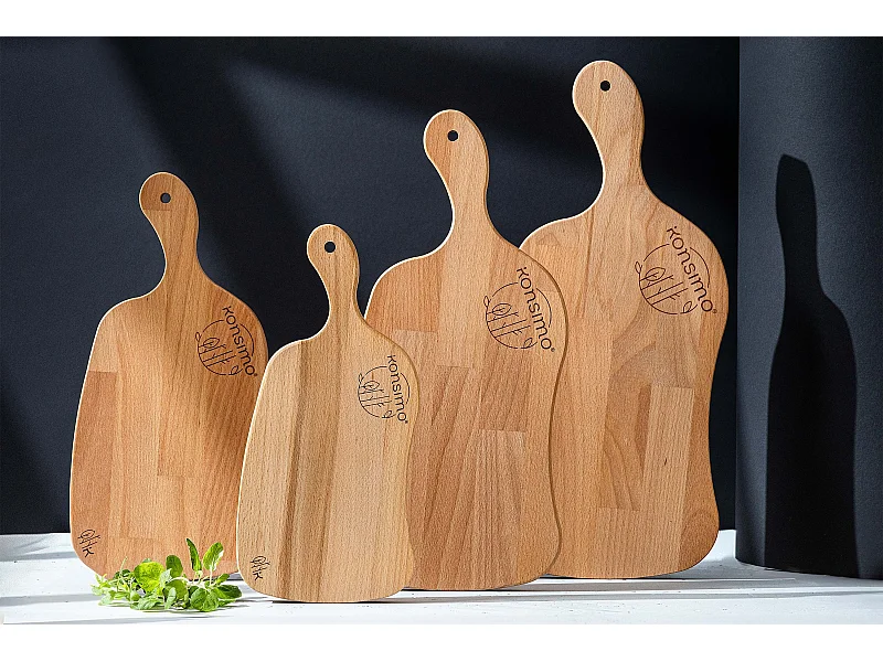 Schneidebrett-Set (4tlg.) - Buche geölt - LIVO