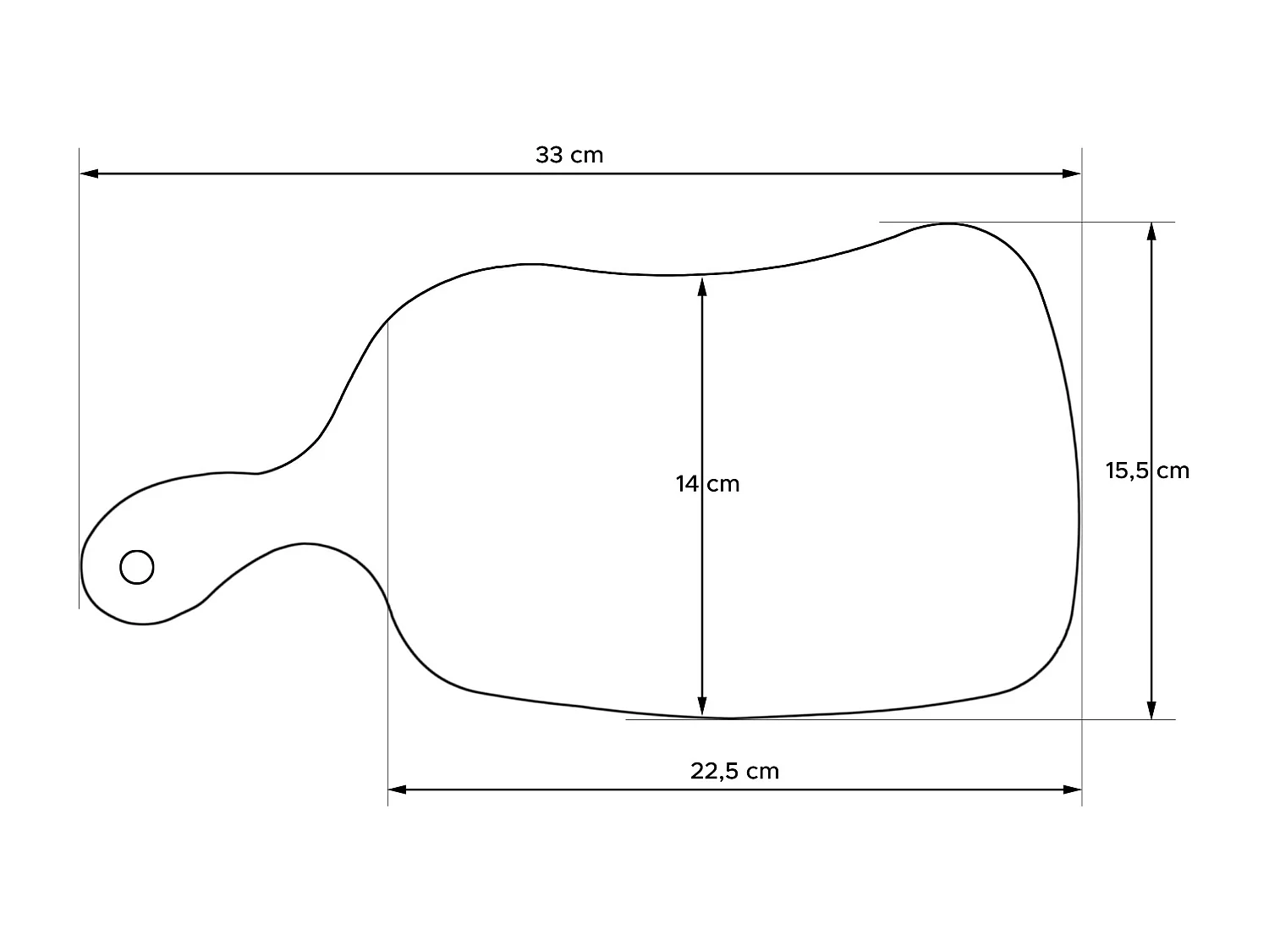 Frühstücksbrettchen - Eiche geölt - LIVO