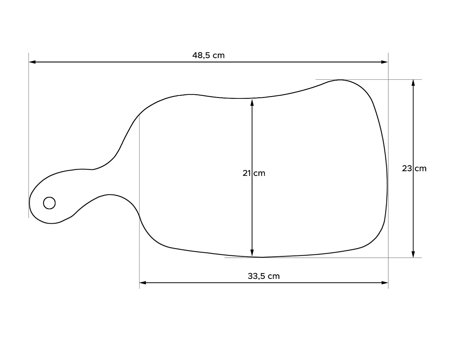 Schneidebrett - Eiche geölt - LIVO
