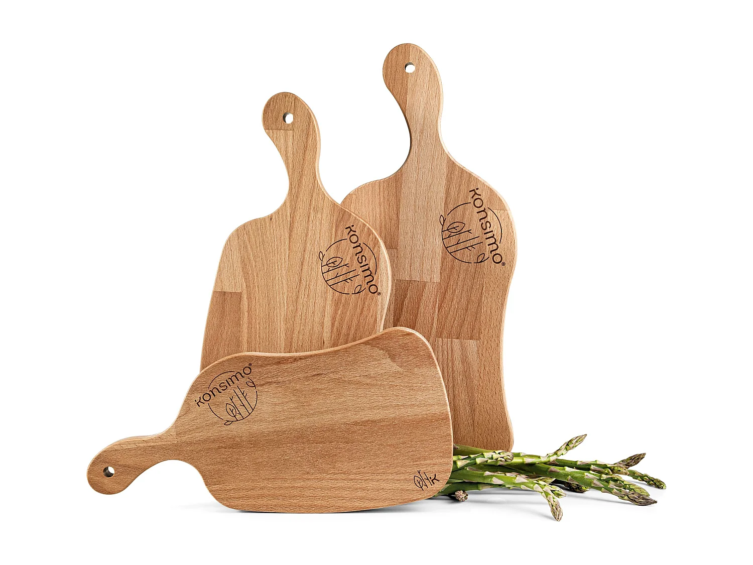 Schneidebrett-Set (3tlg.) - Buche geölt - LIVO
