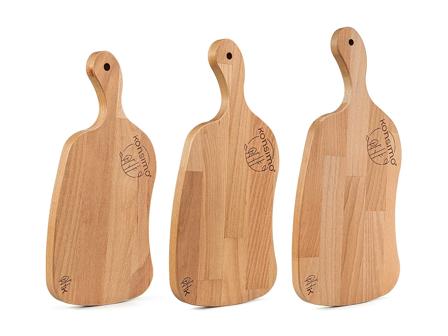 Schneidebrett-Set (3tlg.) - Buche geölt - LIVO