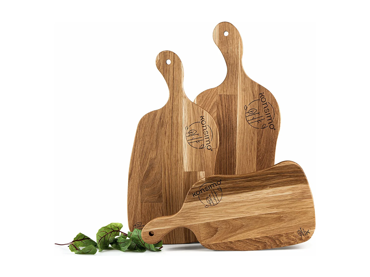Schneidebrett-Set (3tlg.) - Eiche geölt - LIVO