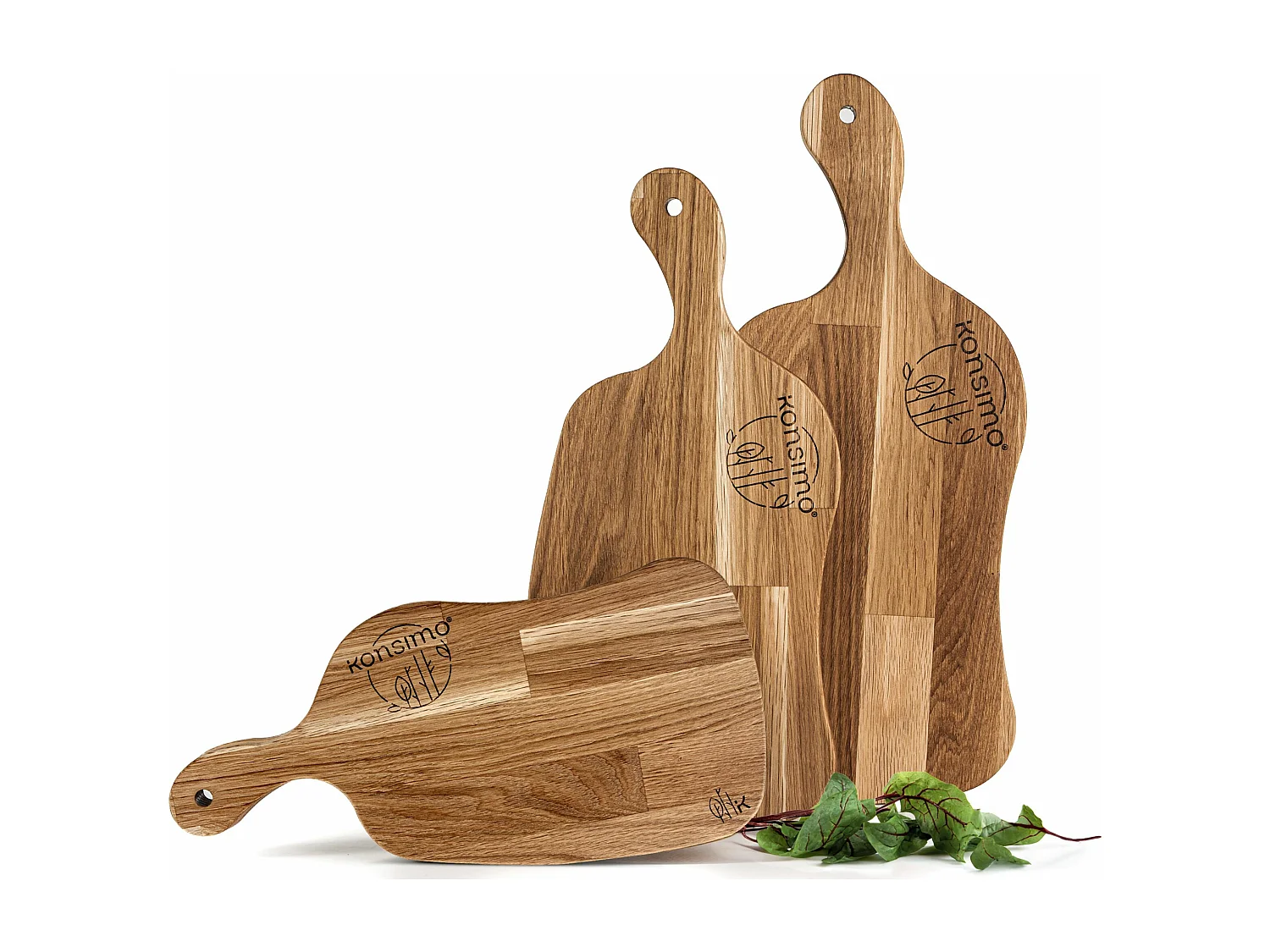 Schneidebrett-Set (3tlg.) - Eiche geölt - LIVO