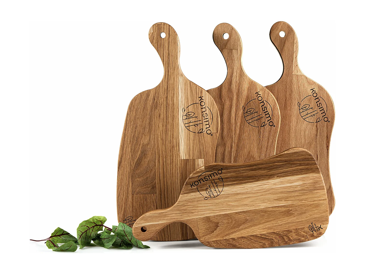 Frühstücksbrettchen-Set (4tlg.) - Eiche geölt - LIVO