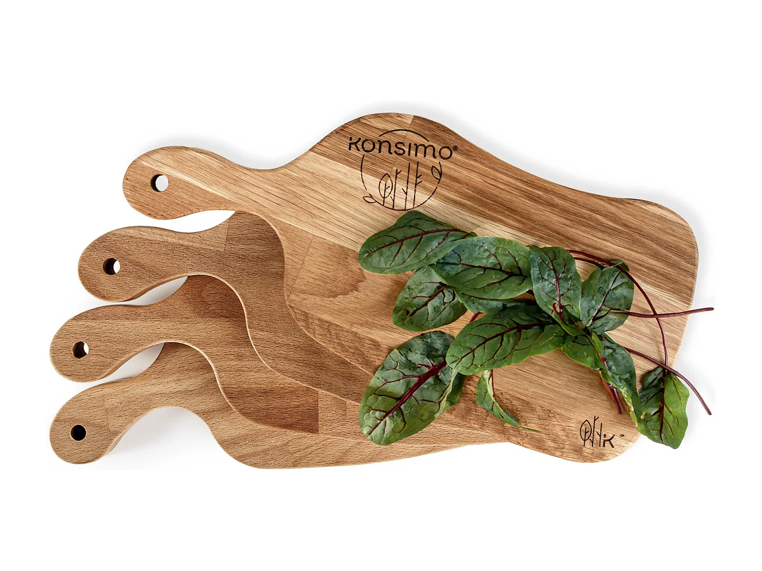 Frühstücksbrettchen-Set (4tlg.) - Eiche geölt - LIVO