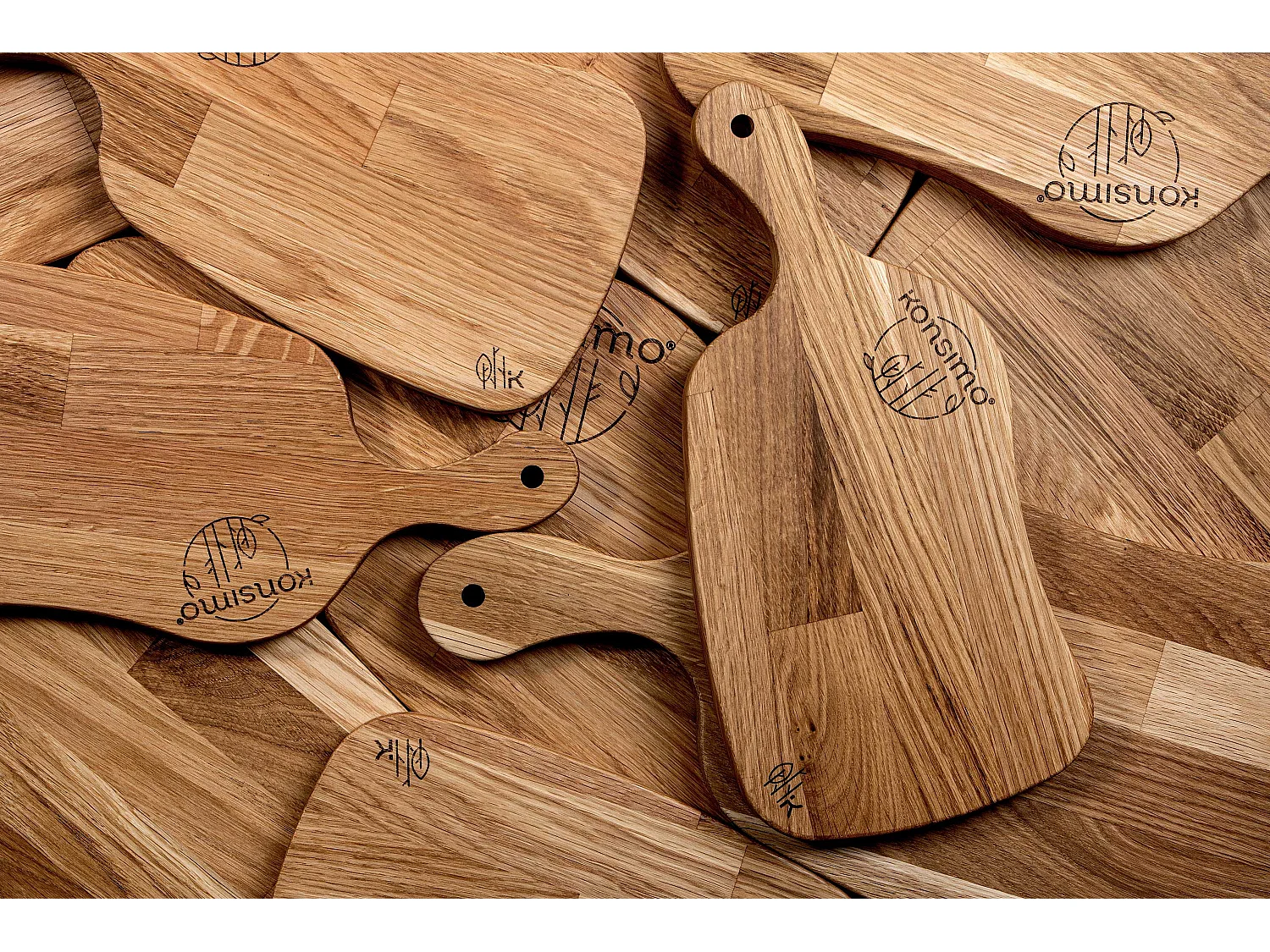 Frühstücksbrettchen-Set (4tlg.) - Eiche geölt - LIVO