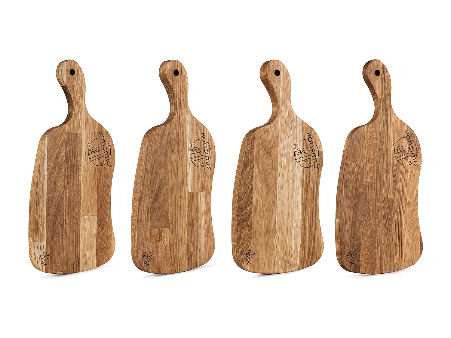 Frühstücksbrettchen-Set (4tlg.) - Eiche geölt - LIVO