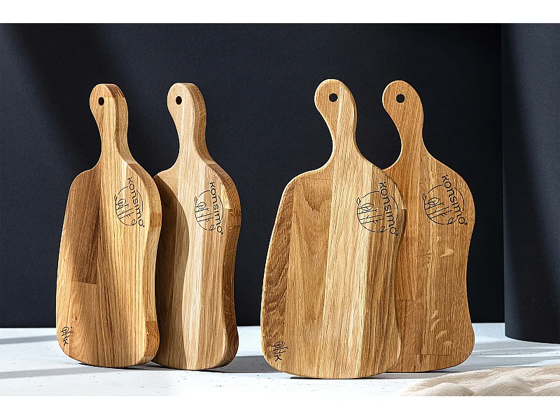 Frühstücksbrettchen-Set (4tlg.) - Eiche geölt - LIVO