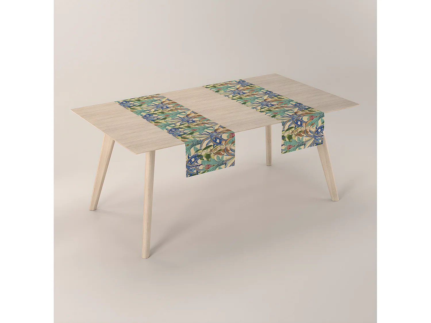 TISCHLÄUFER Intenso Premium, grün und blau, 40x130 cm