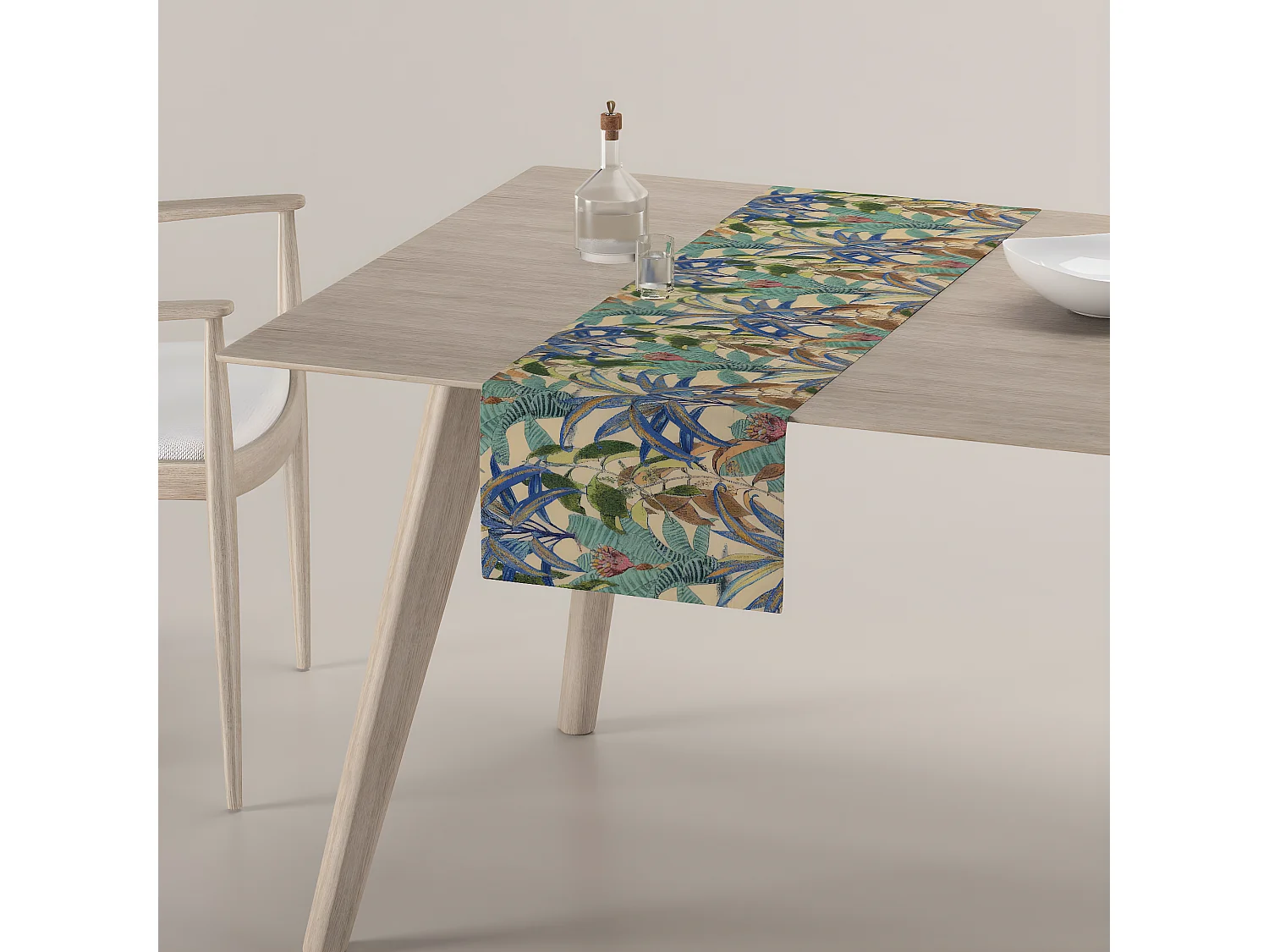 TISCHLÄUFER Intenso Premium, grün und blau, 40x130 cm