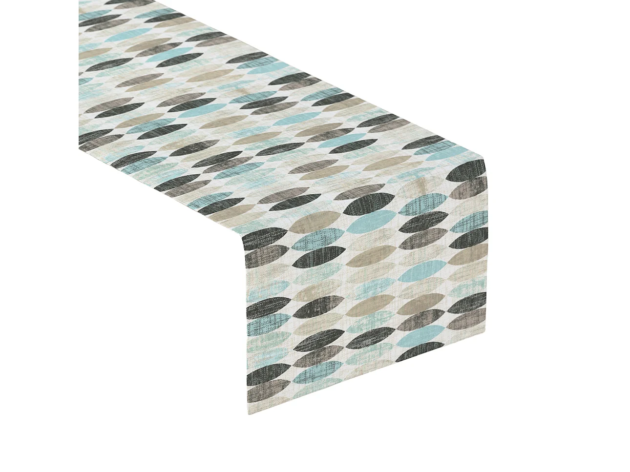 TISCHLÄUFER Modern blau, 40x130 cm