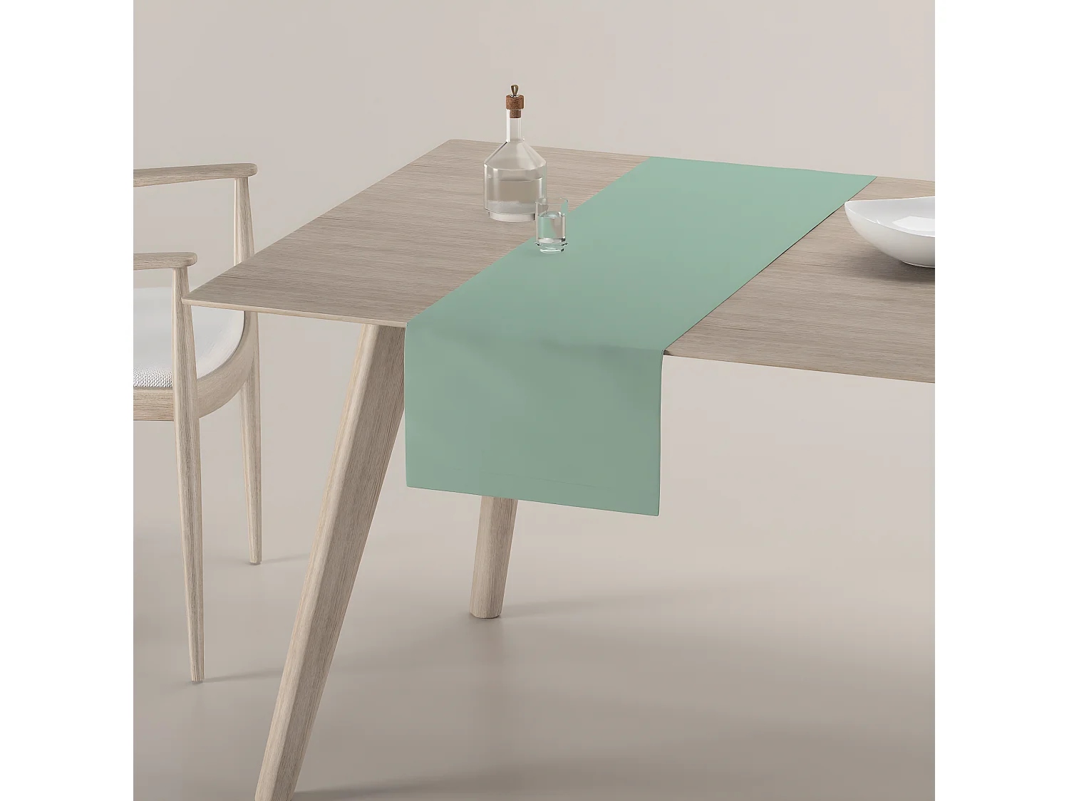 TISCHLÄUFER Loneta, grün, 40x130 cm