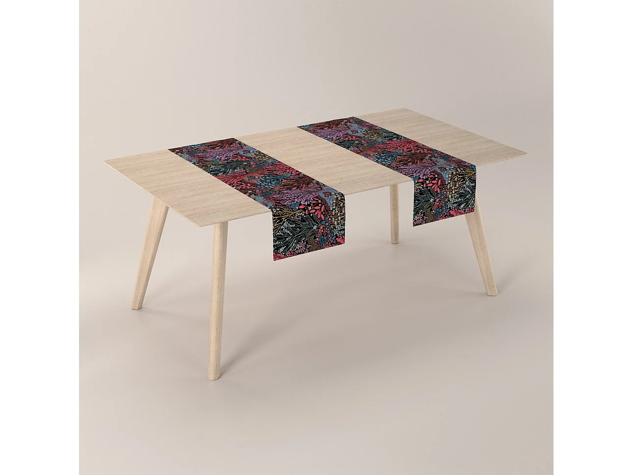 TISCHLÄUFER Intenso Premium, schwarz und blau, 40x130 cm