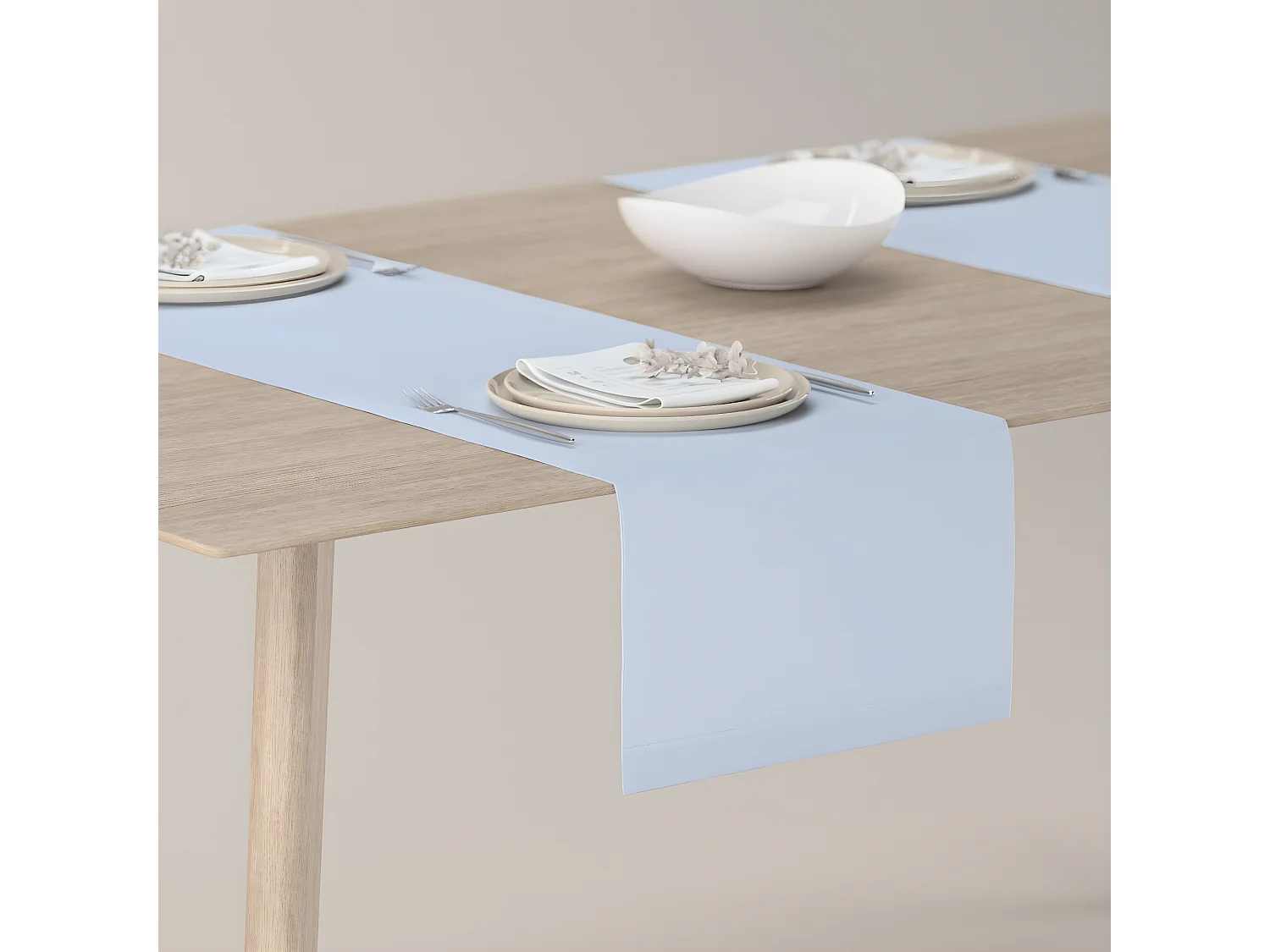 TISCHLÄUFER Loneta, blau, 40x130 cm