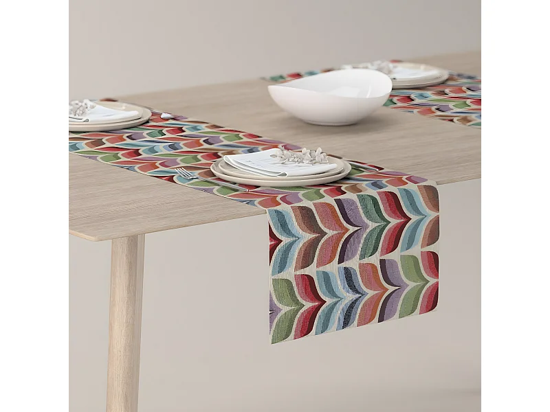 TISCHLÄUFER Intenso Premium, rosa und blau, 40x130 cm