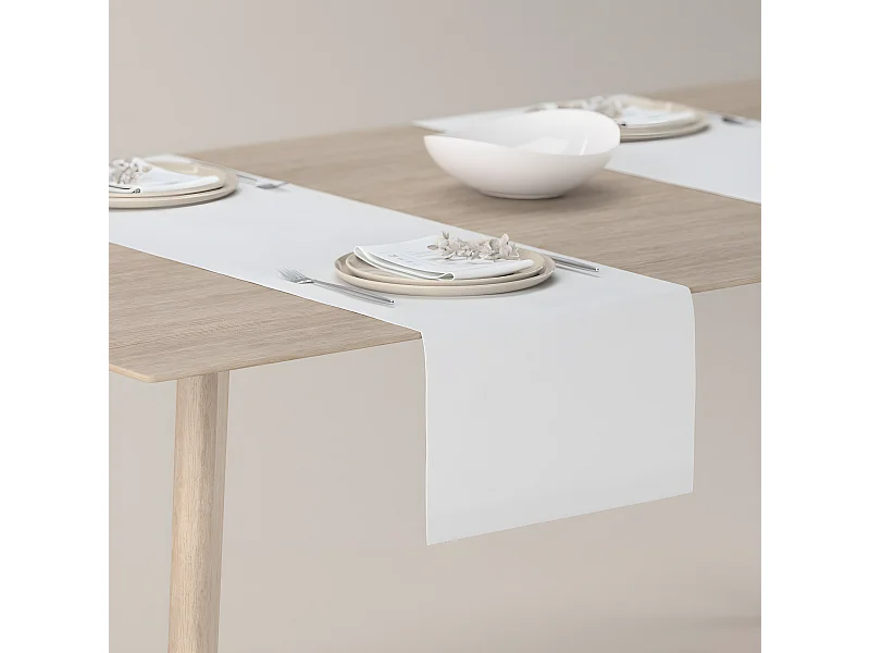 TISCHLÄUFER Loneta, weiß, 40x130 cm