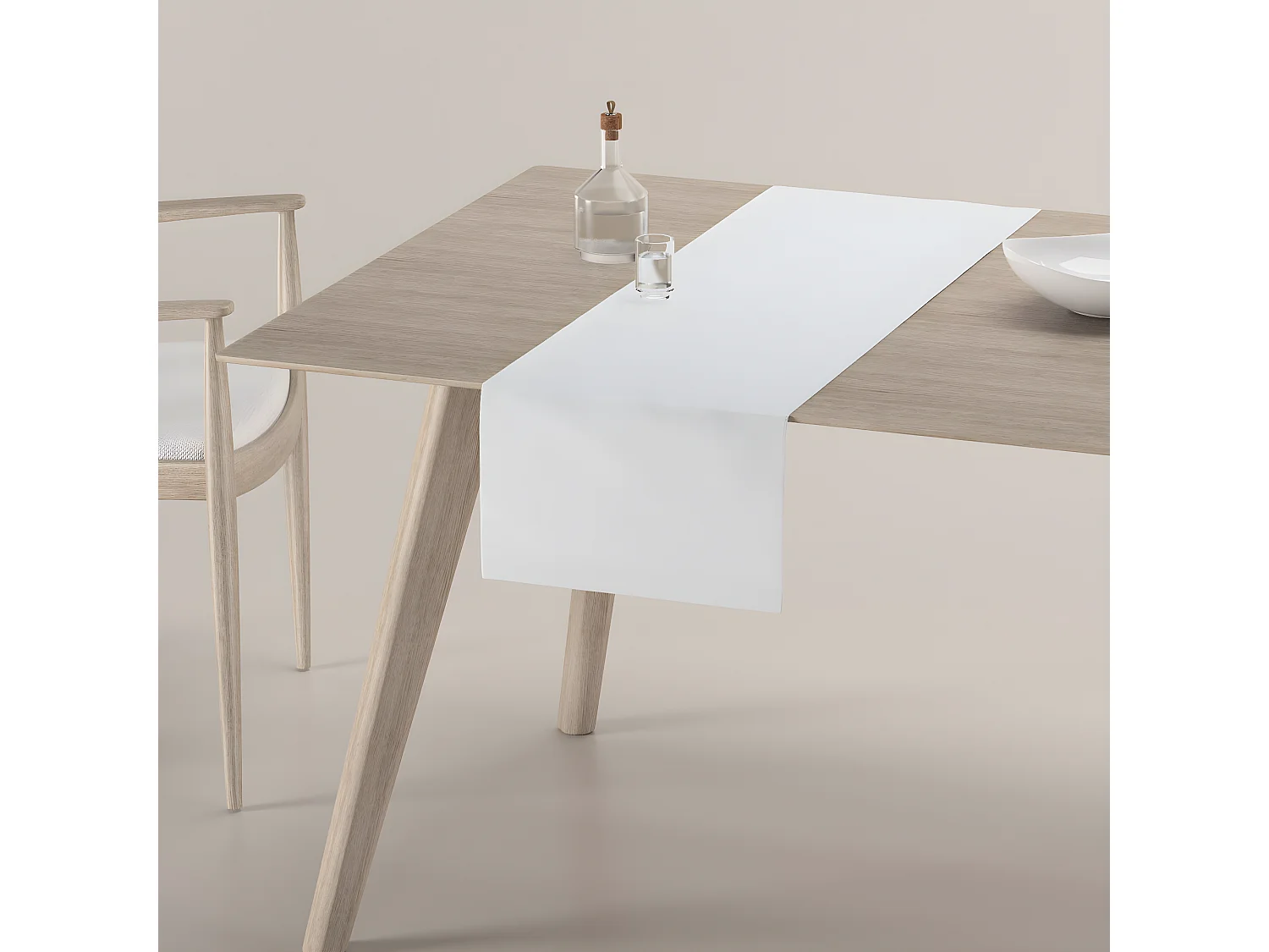 TISCHLÄUFER Loneta, weiß, 40x130 cm