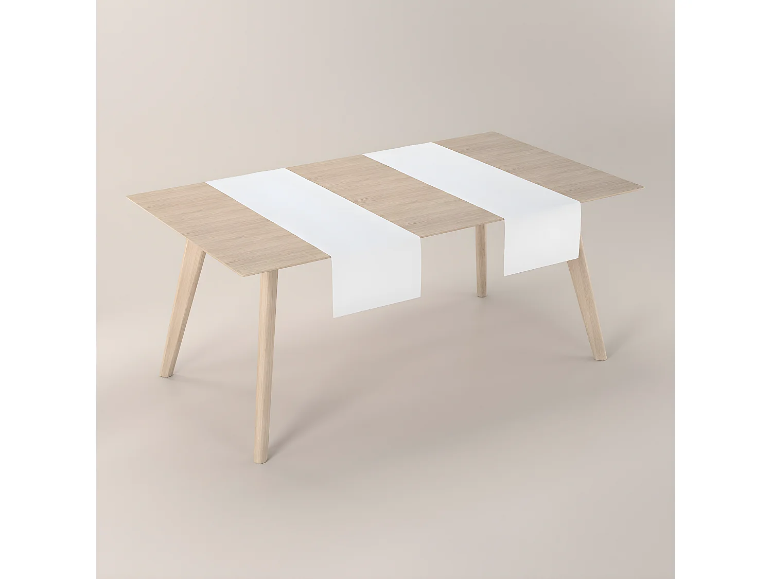 TISCHLÄUFER Loneta, weiß, 40x130 cm