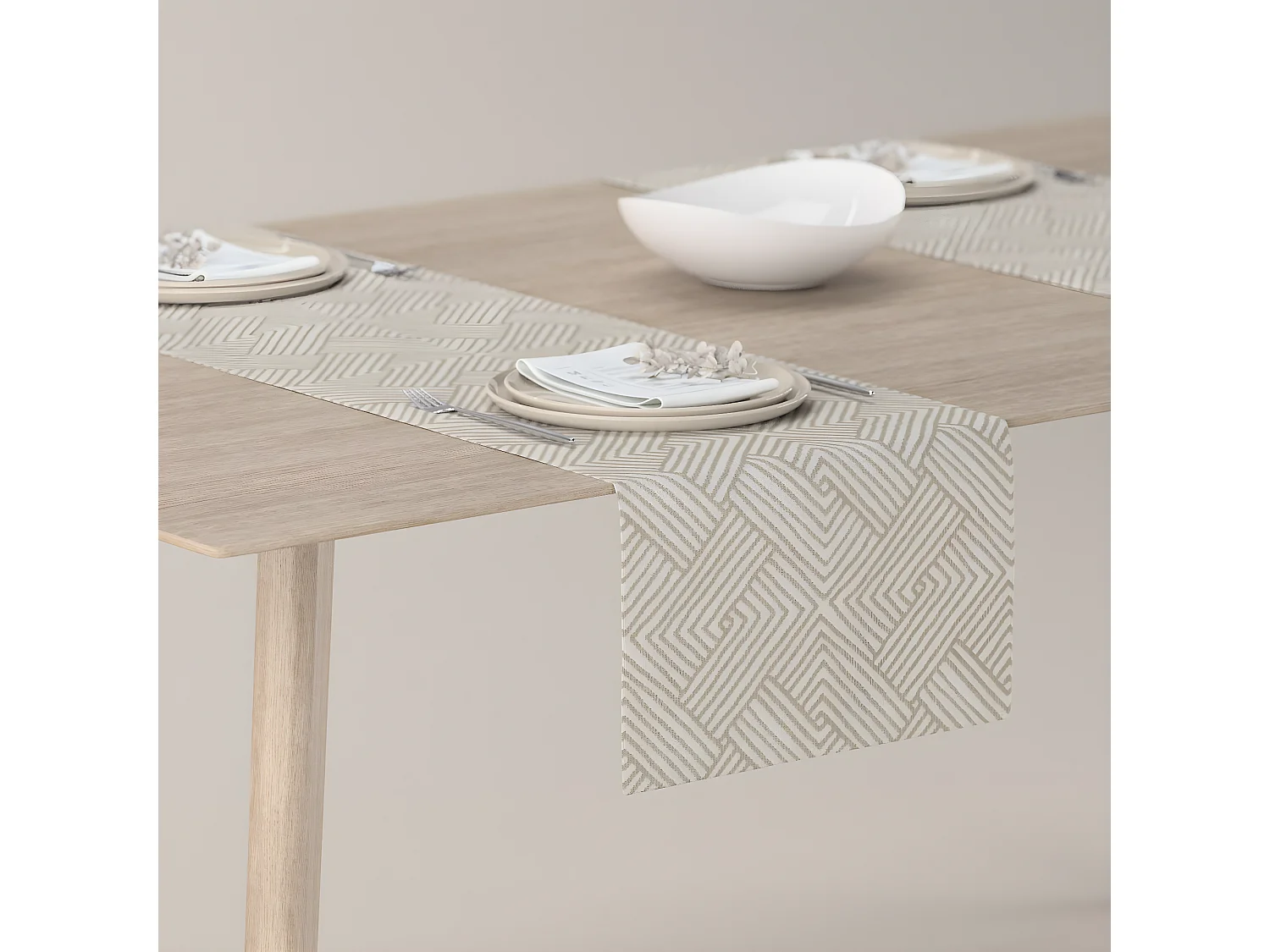 TISCHLÄUFER Sunny, beige, 40x130 cm