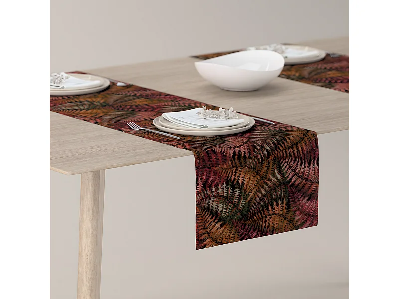 TISCHLÄUFER Intenso Premium, gold und rot, 40x130 cm