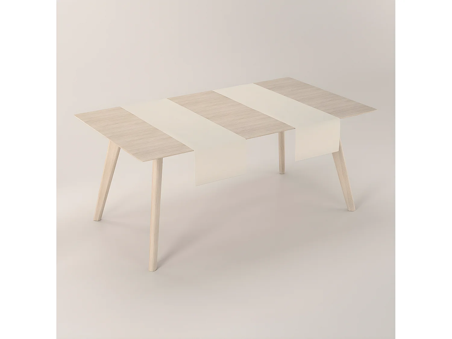 TISCHLÄUFER Leinen, natur, 40x130 cm