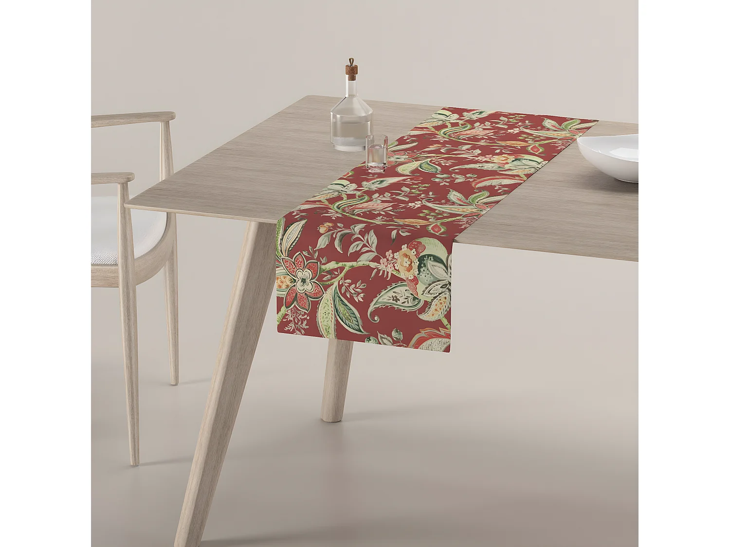 TISCHLÄUFER Gardenia, rot, 40x130 cm