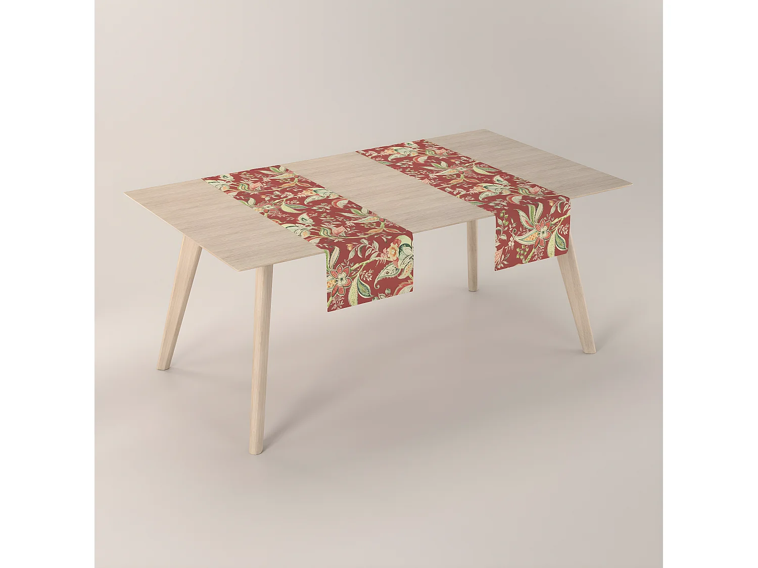 TISCHLÄUFER Gardenia, rot, 40x130 cm