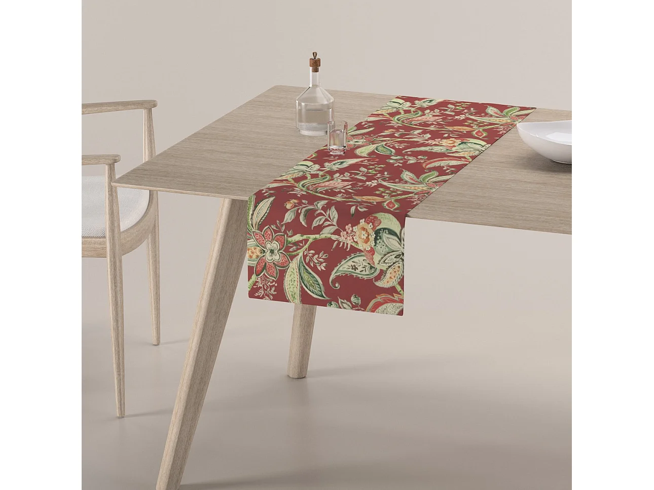 TISCHLÄUFER Gardenia, rot, 40x130 cm