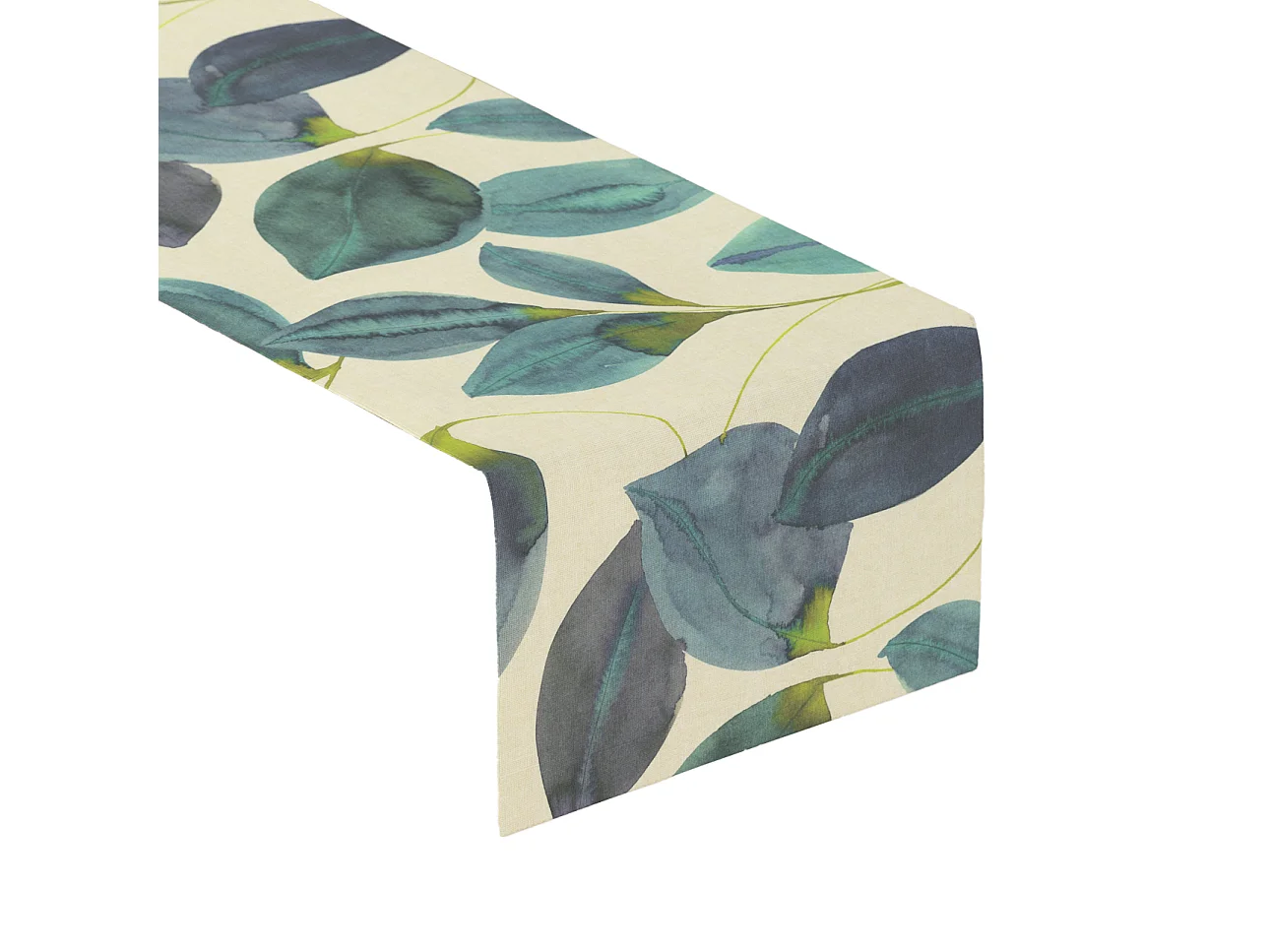 TISCHLÄUFER Abigail, grün und beige, 40x130 cm