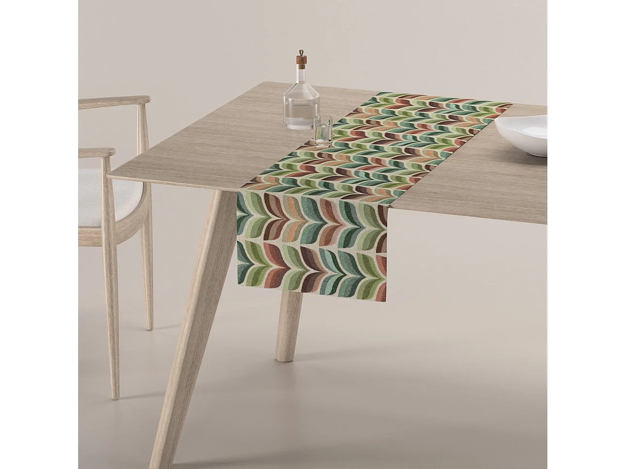 TISCHLÄUFER Intenso Premium, grün und beige, 40x130 cm