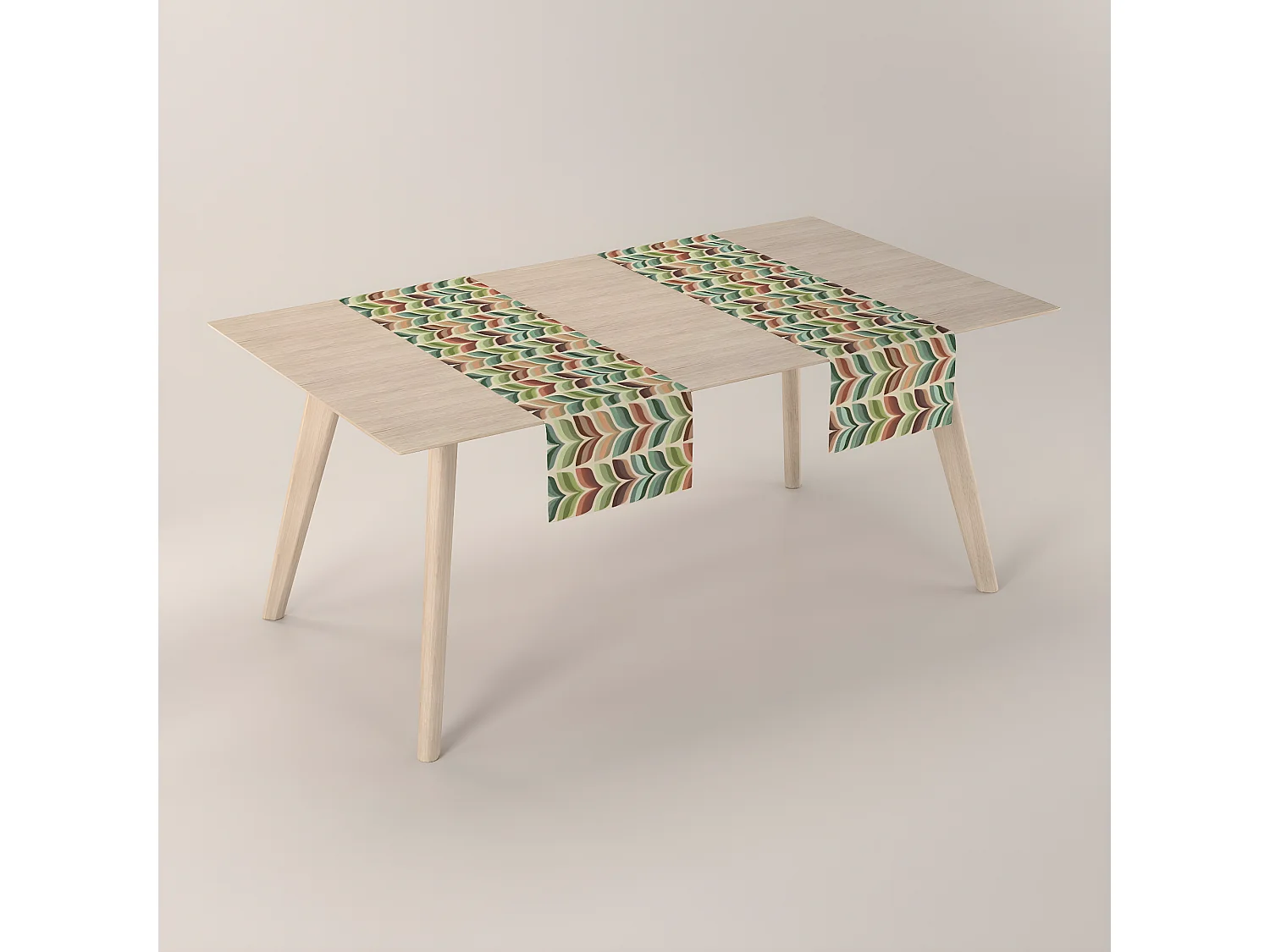 TISCHLÄUFER Intenso Premium, grün und beige, 40x130 cm