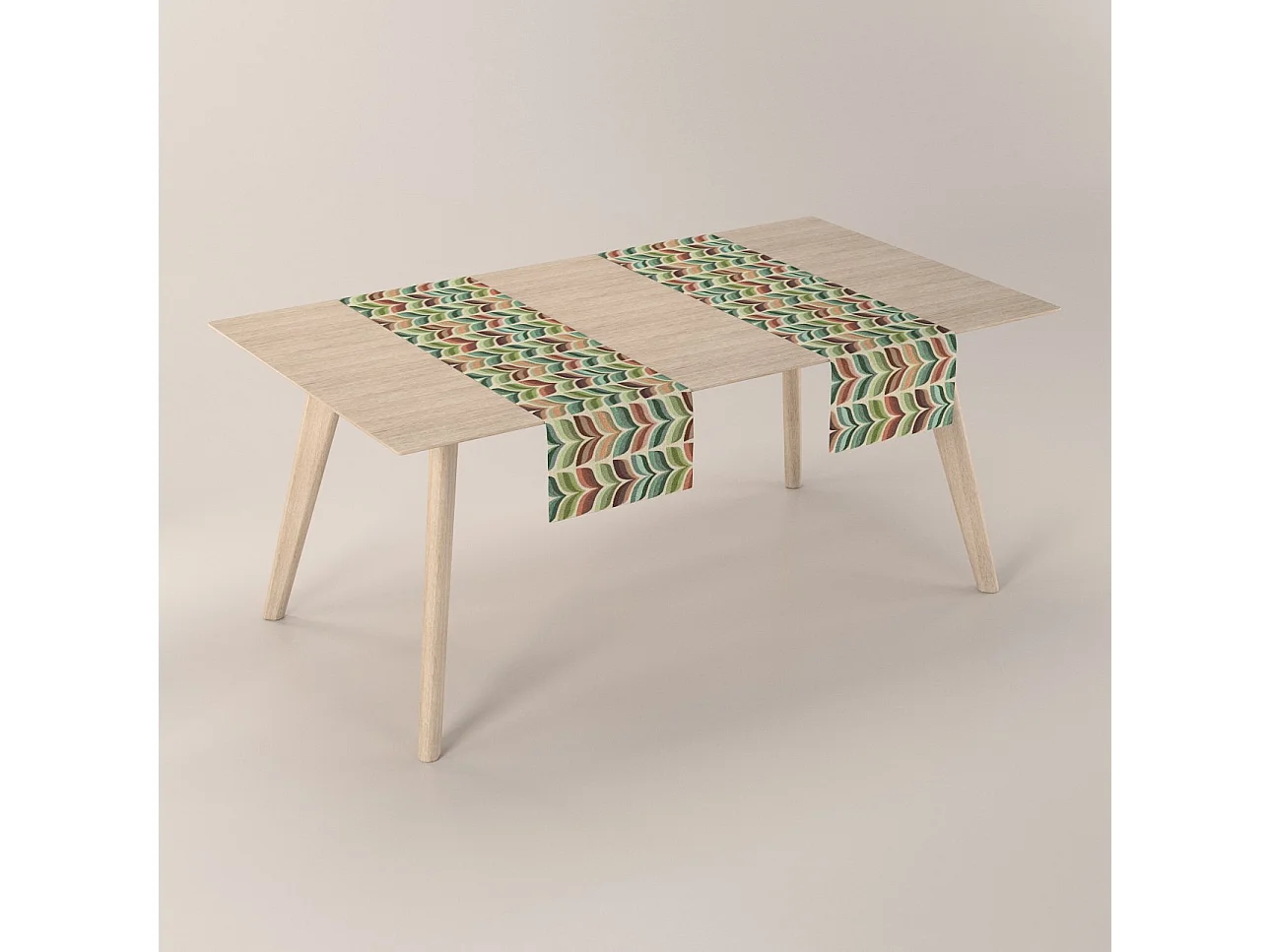 TISCHLÄUFER Intenso Premium, grün und beige, 40x130 cm