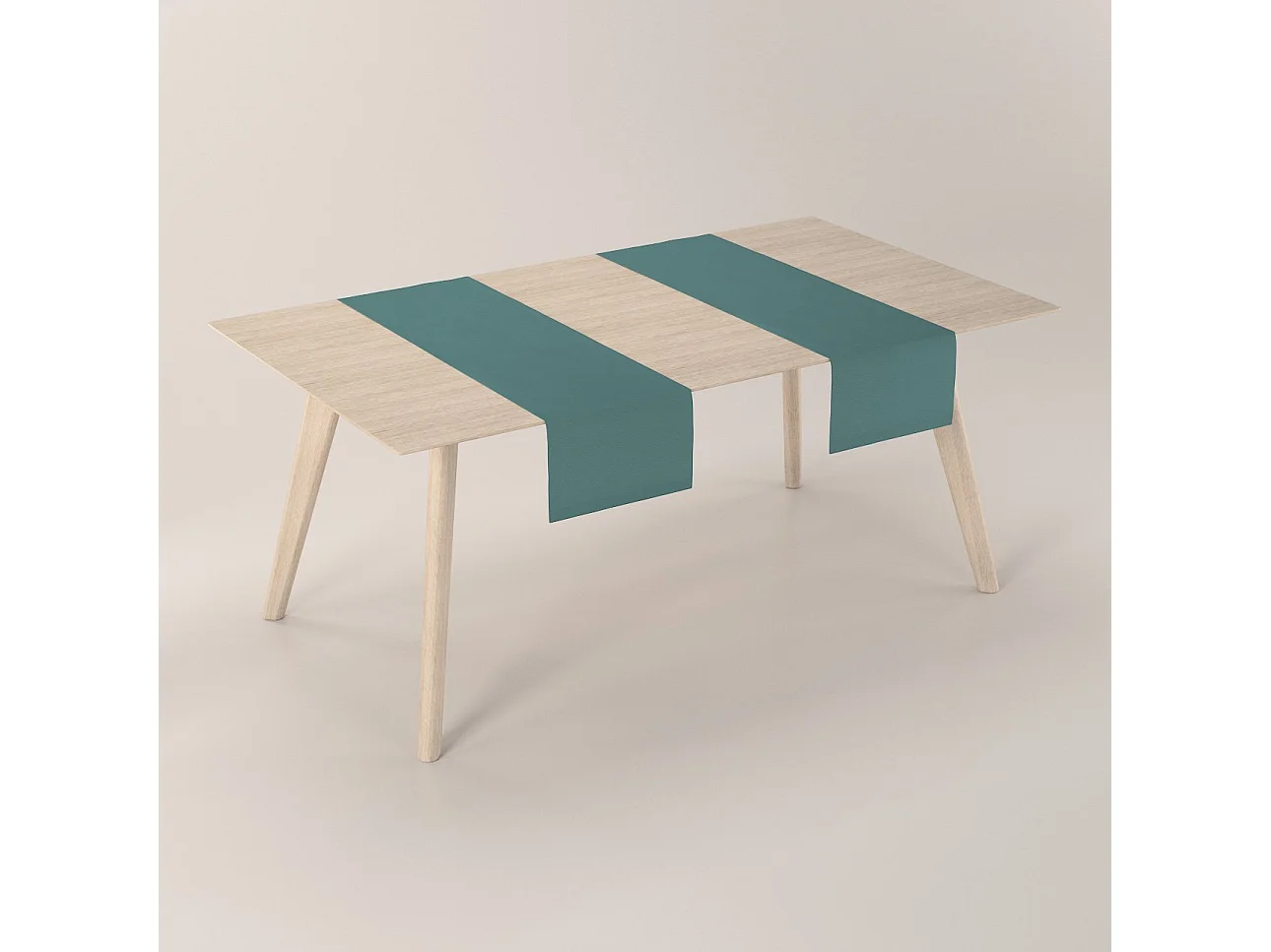 TISCHLÄUFER Leinen, smaragdgrün, 40x130 cm