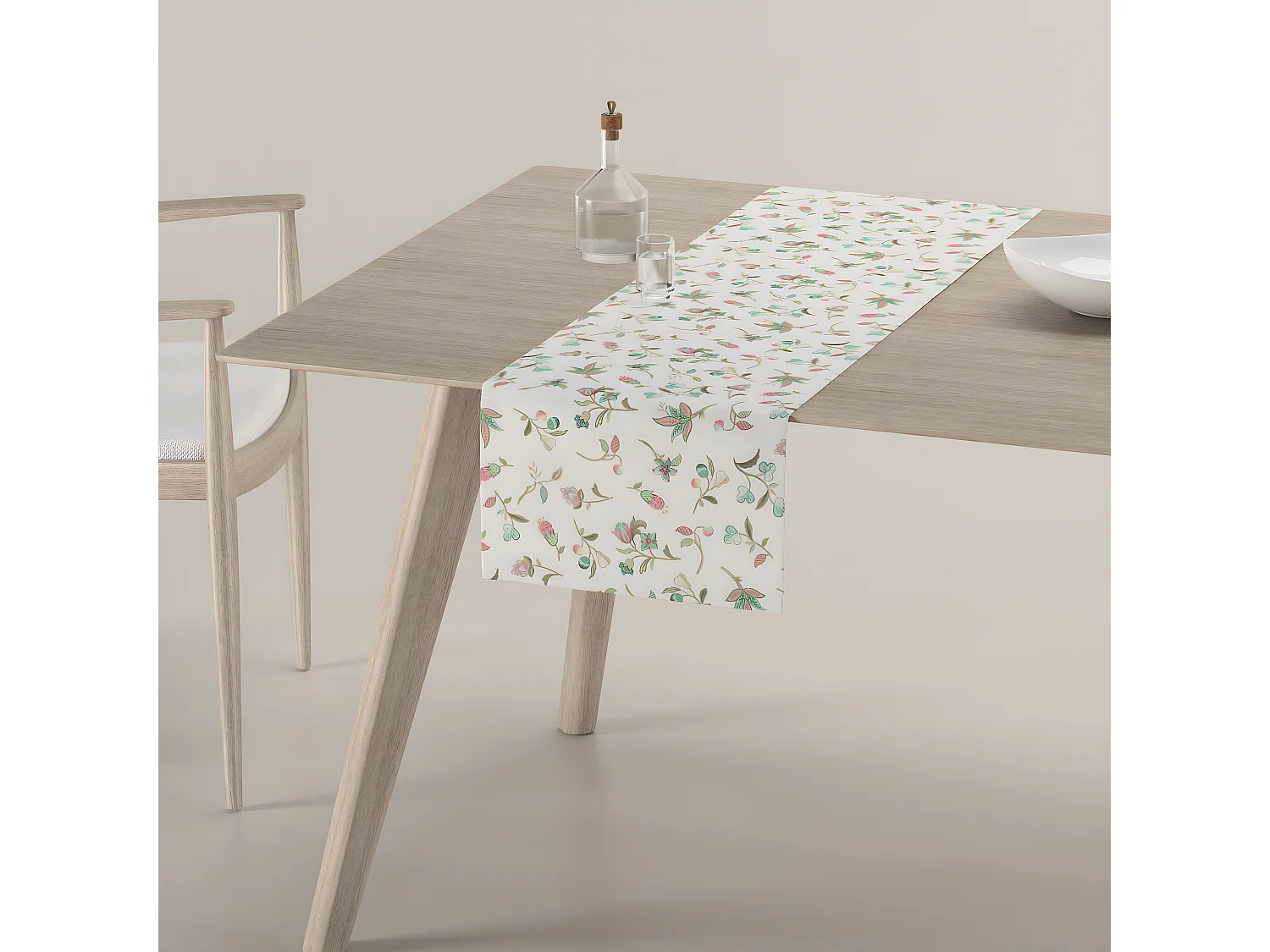 TISCHLÄUFER Londres weiß, 40x130 cm