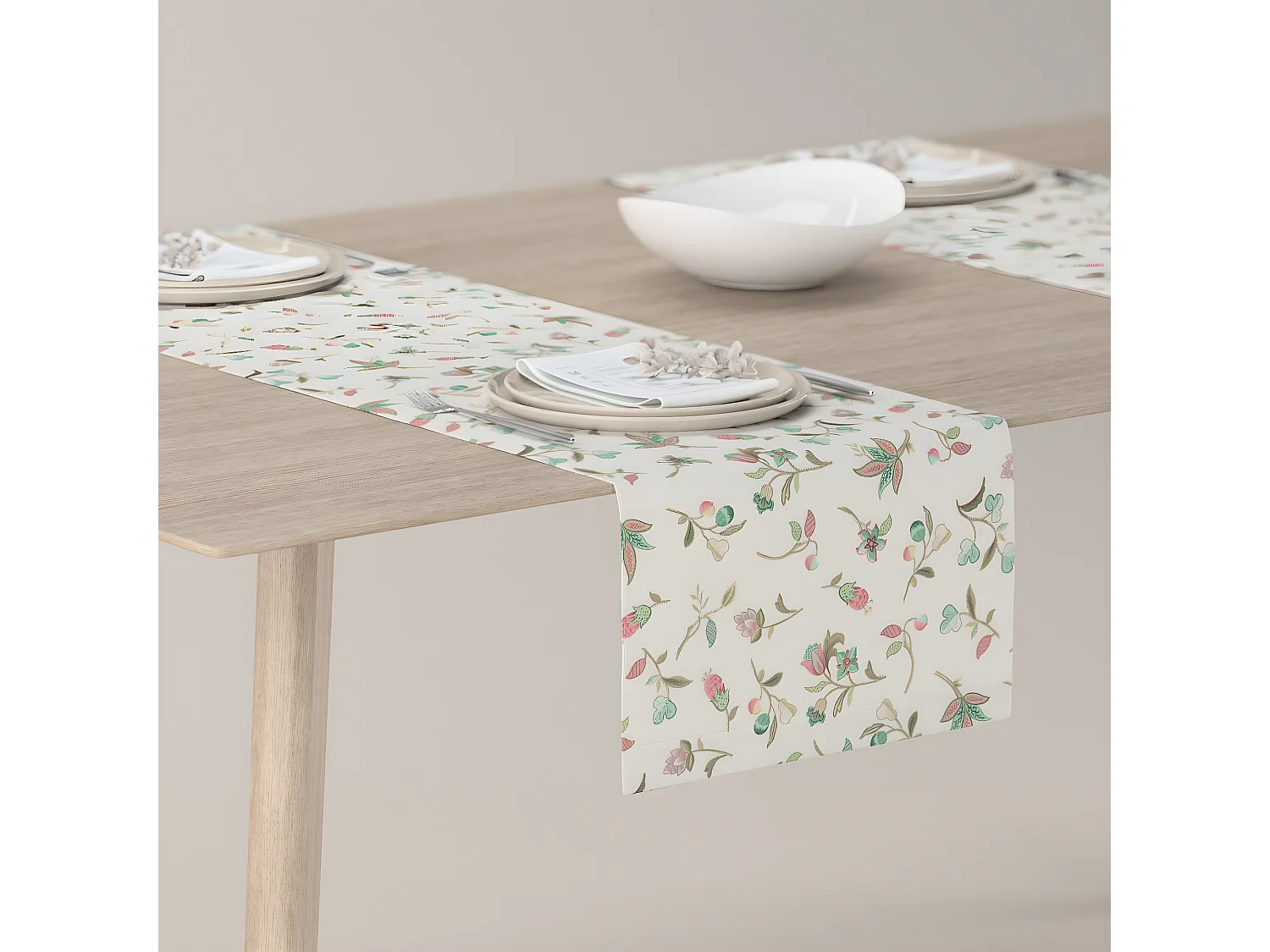 TISCHLÄUFER Londres weiß, 40x130 cm