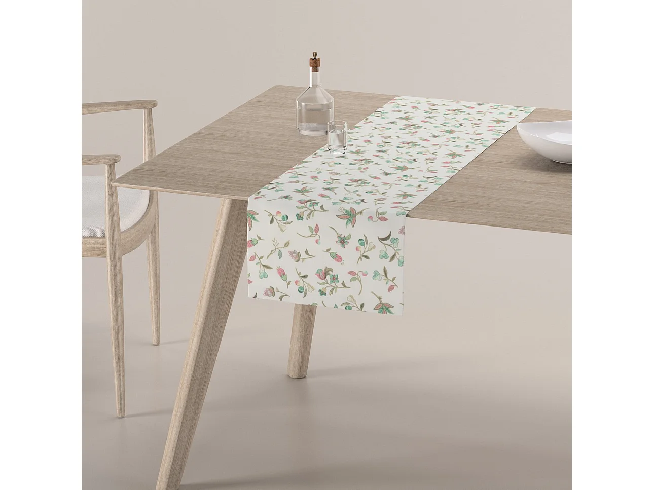 TISCHLÄUFER Londres weiß, 40x130 cm