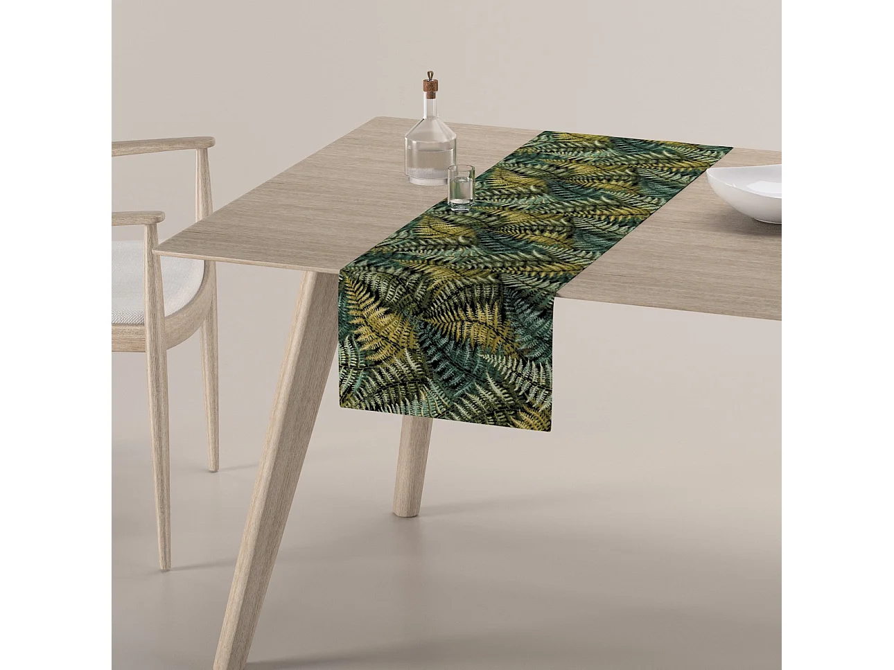 TISCHLÄUFER Intenso Premium, grün und schwarz, 40x130 cm