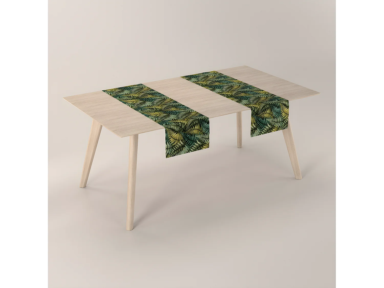 TISCHLÄUFER Intenso Premium, grün und schwarz, 40x130 cm