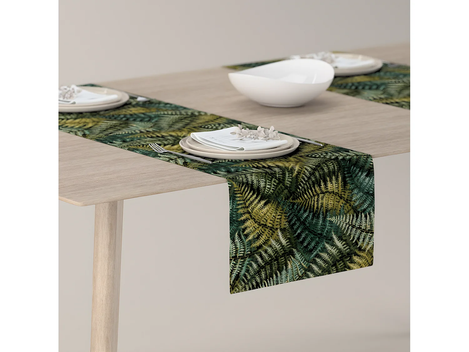 TISCHLÄUFER Intenso Premium, grün und schwarz, 40x130 cm