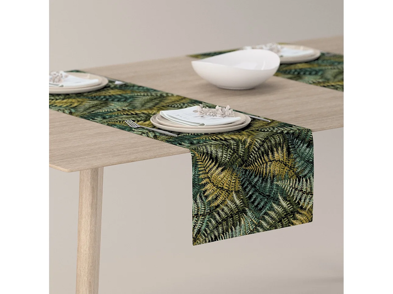 TISCHLÄUFER Intenso Premium, grün und schwarz, 40x130 cm