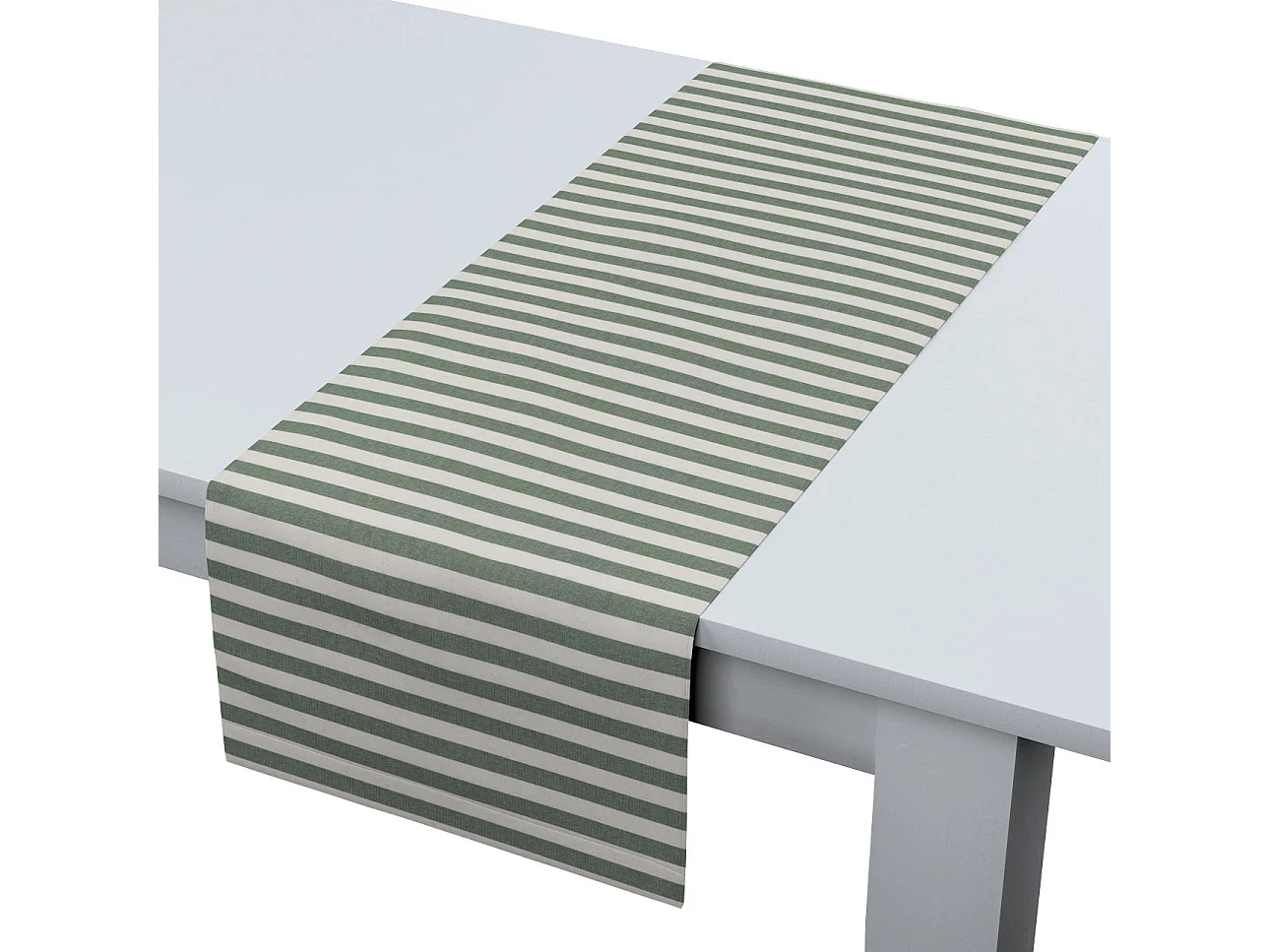 TISCHLÄUFER Quadro, grün und ecru, 40x130 cm