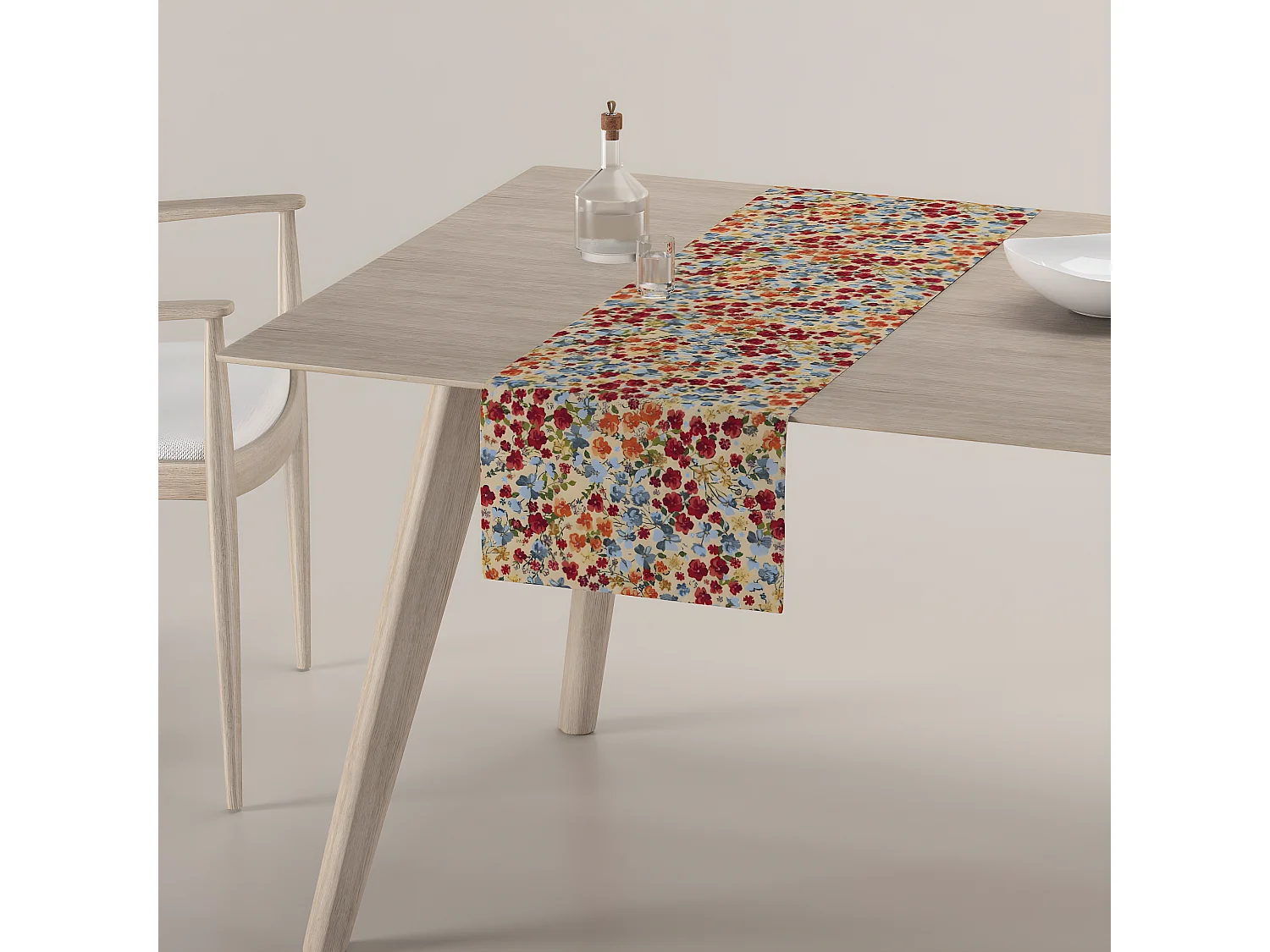 TISCHLÄUFER Intenso Premium, rot und blau, 40x130 cm