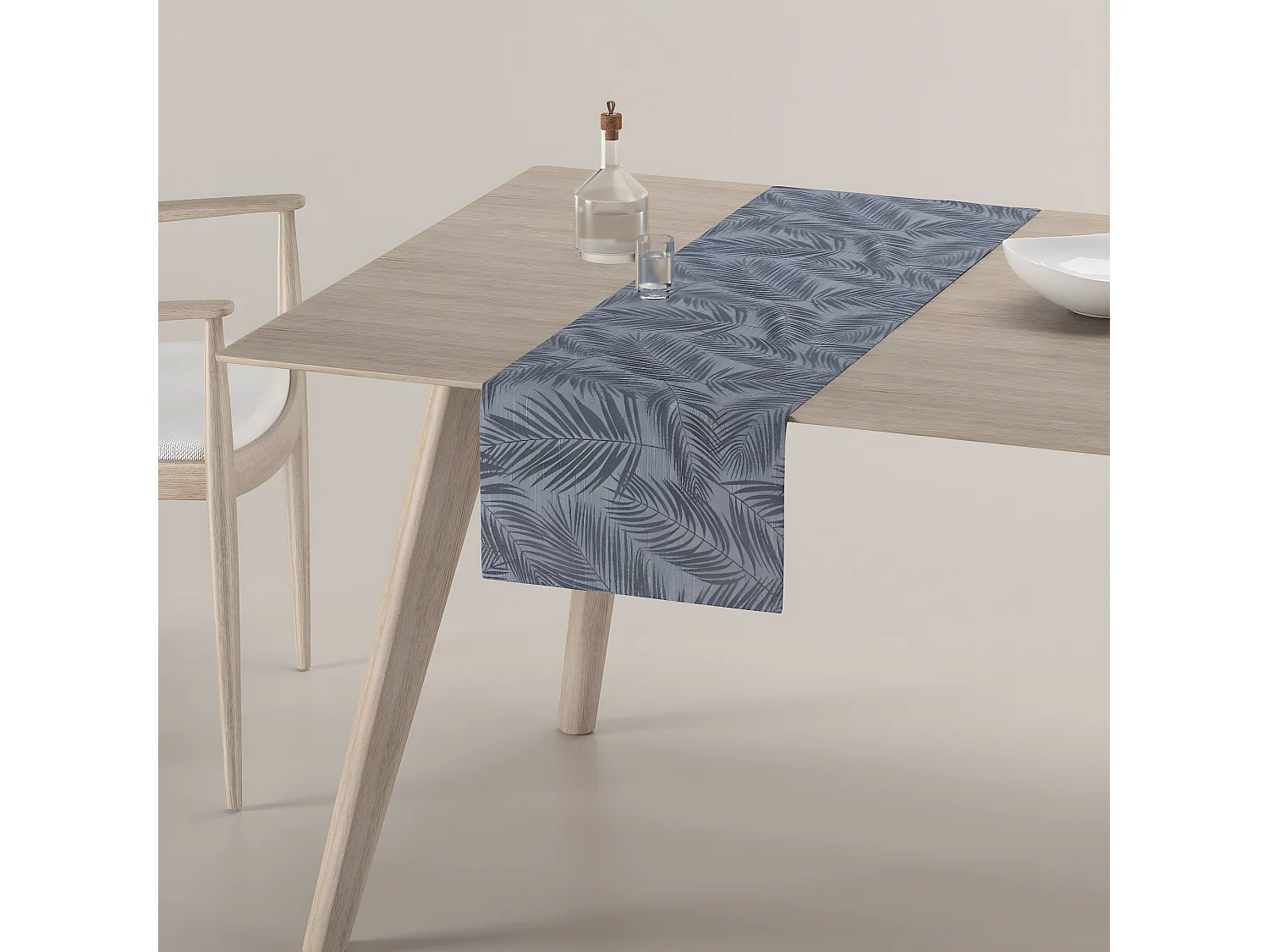 TISCHLÄUFER Venice, schwarz, 40x130 cm