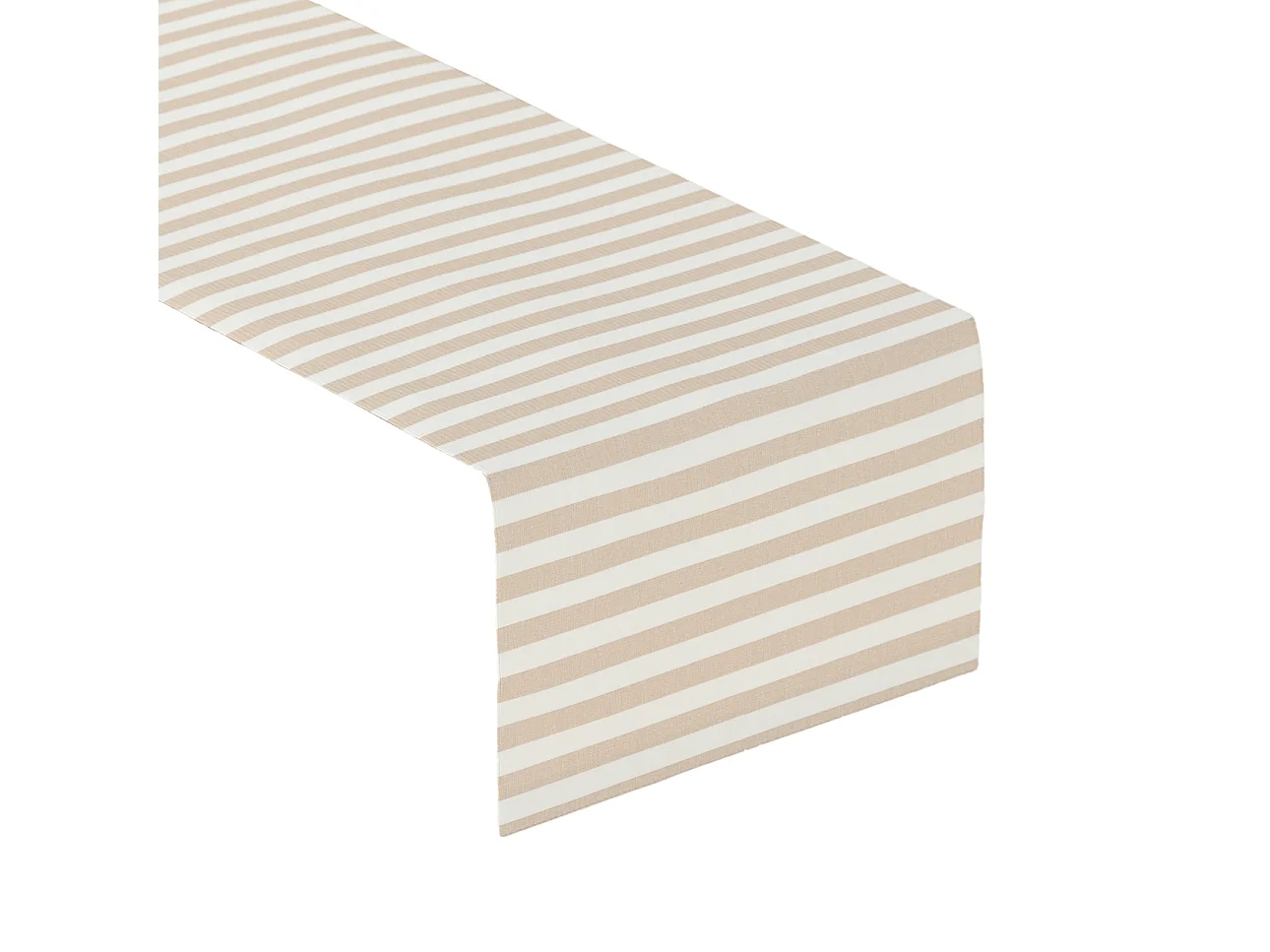 TISCHLÄUFER Quadro, braun und weiß, 40x130 cm