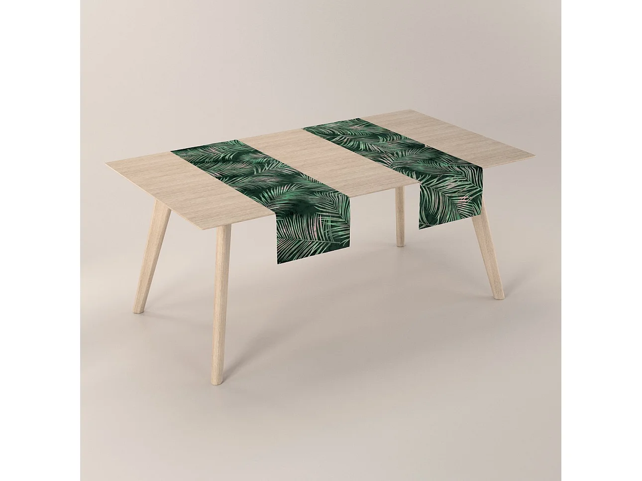 TISCHLÄUFER Velvet, grün, 40x130 cm