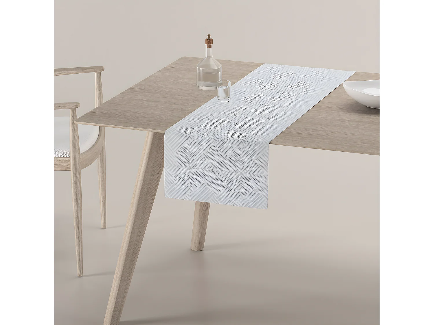 TISCHLÄUFER Sunny, grau, 40x130 cm