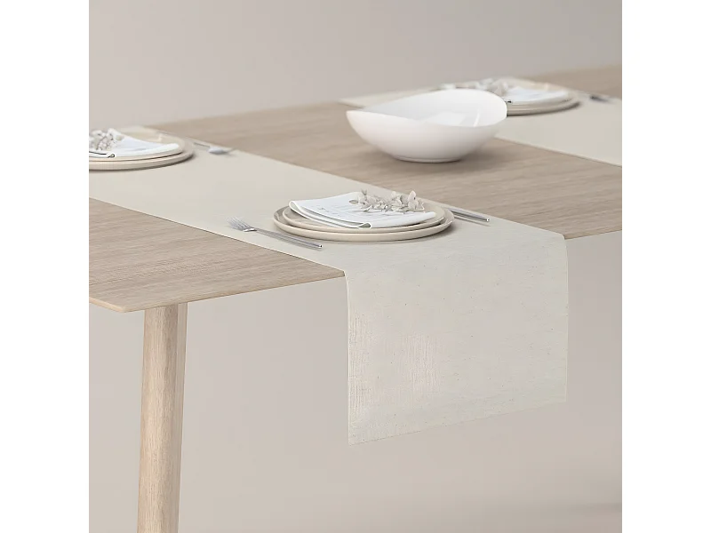 TISCHLÄUFER Loneta, grau und beige, 40x130 cm