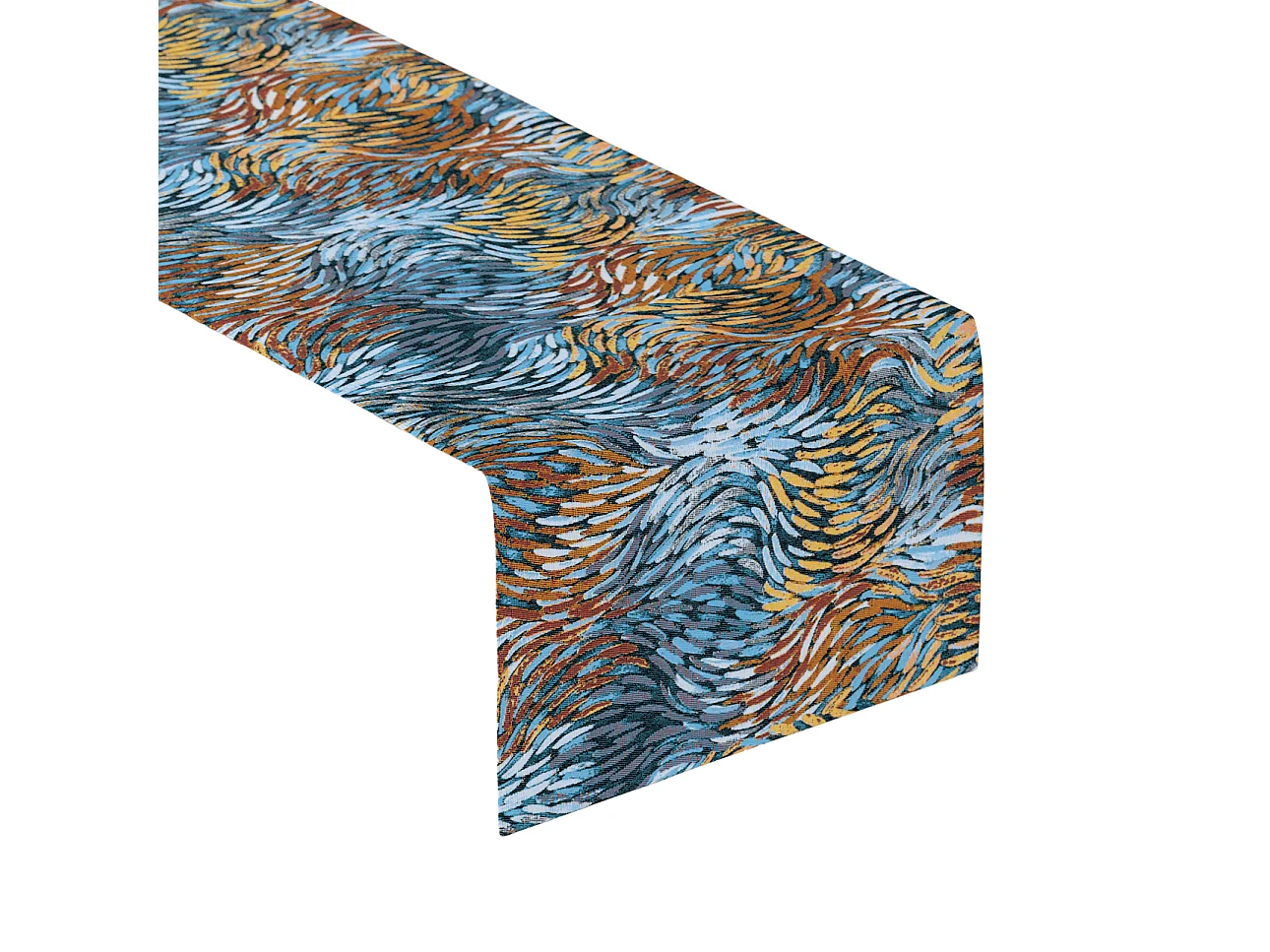TISCHLÄUFER Intenso Premium, blau und orange, 40x130 cm