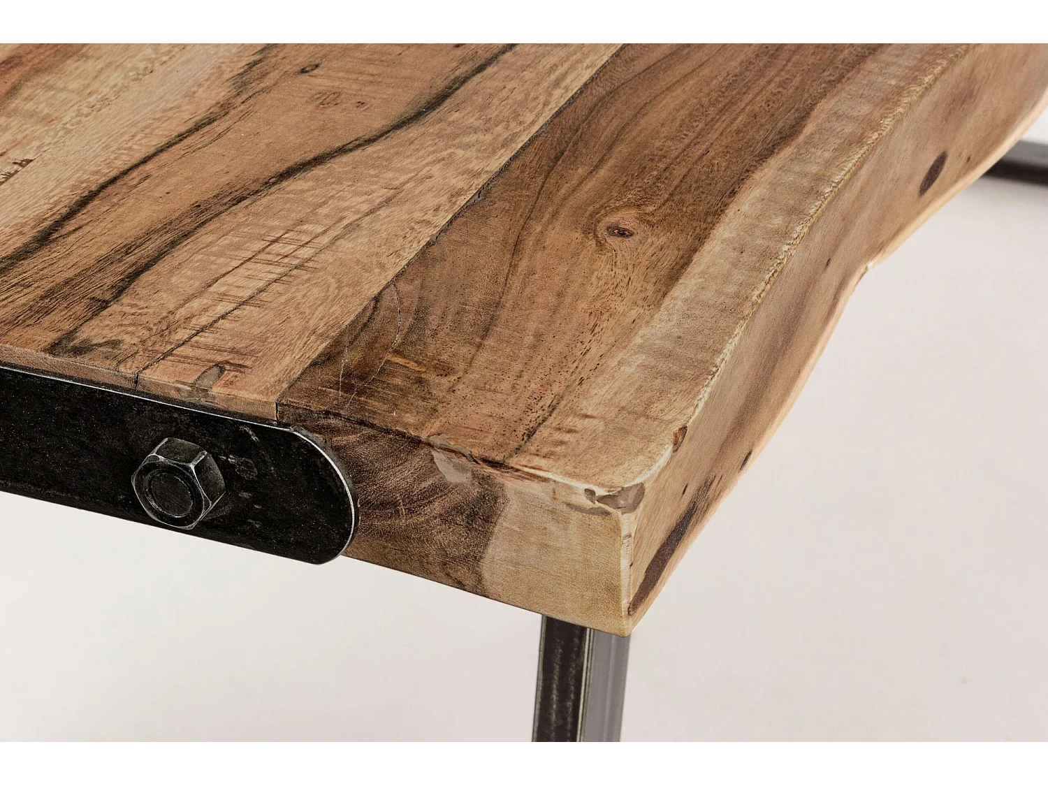 Table en bois massif et métal - CONNEMARA